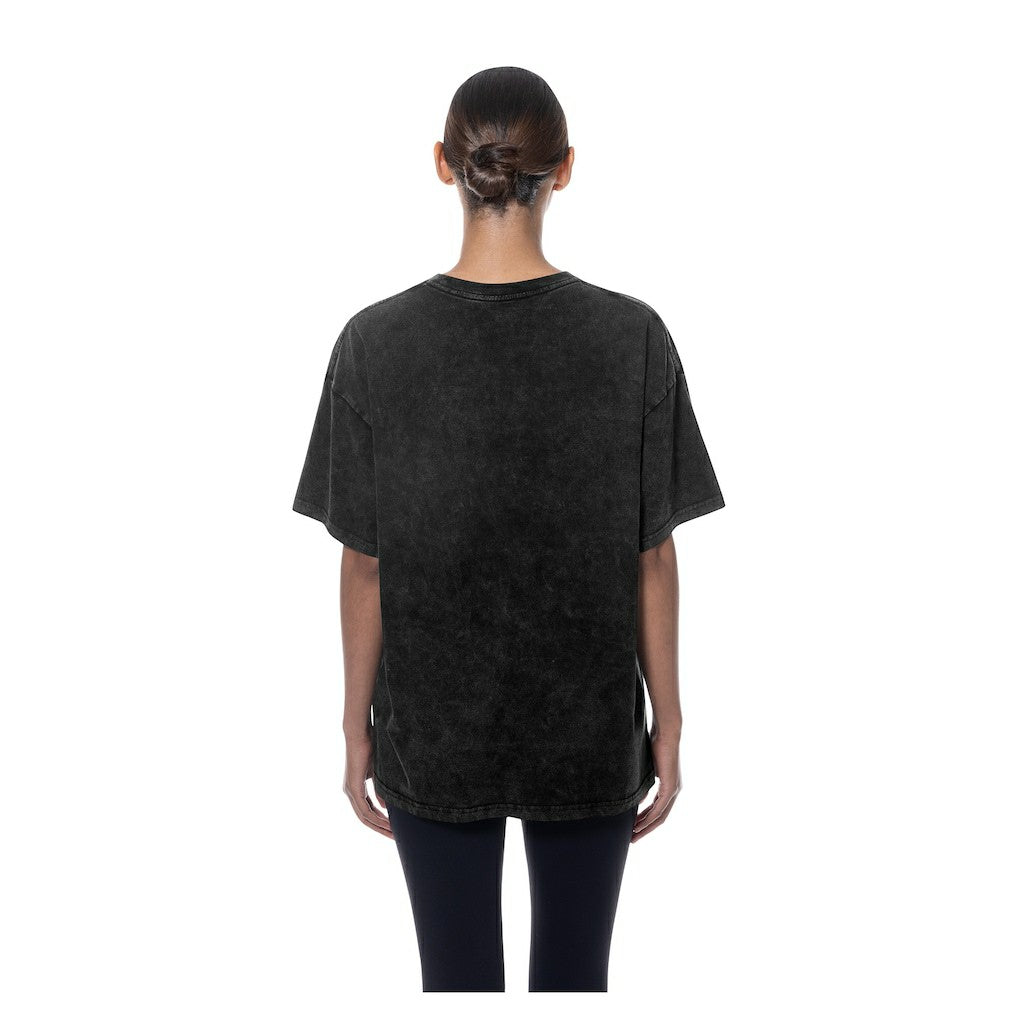 Boston Celtics Women's Throwback Mineral Wash Oversized T-Shirt Black - New Era