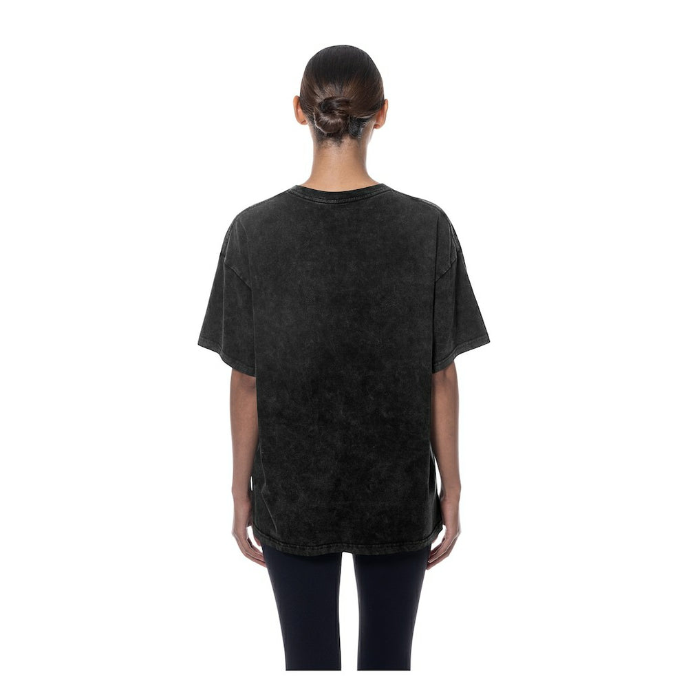 Boston Celtics Women's Throwback Mineral Wash Oversized T-Shirt Black - New Era