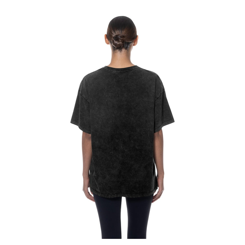 Minnesota Timberwolves Women's Throwback Mineral Wash Oversized T-Shirt Black - New Era outlet