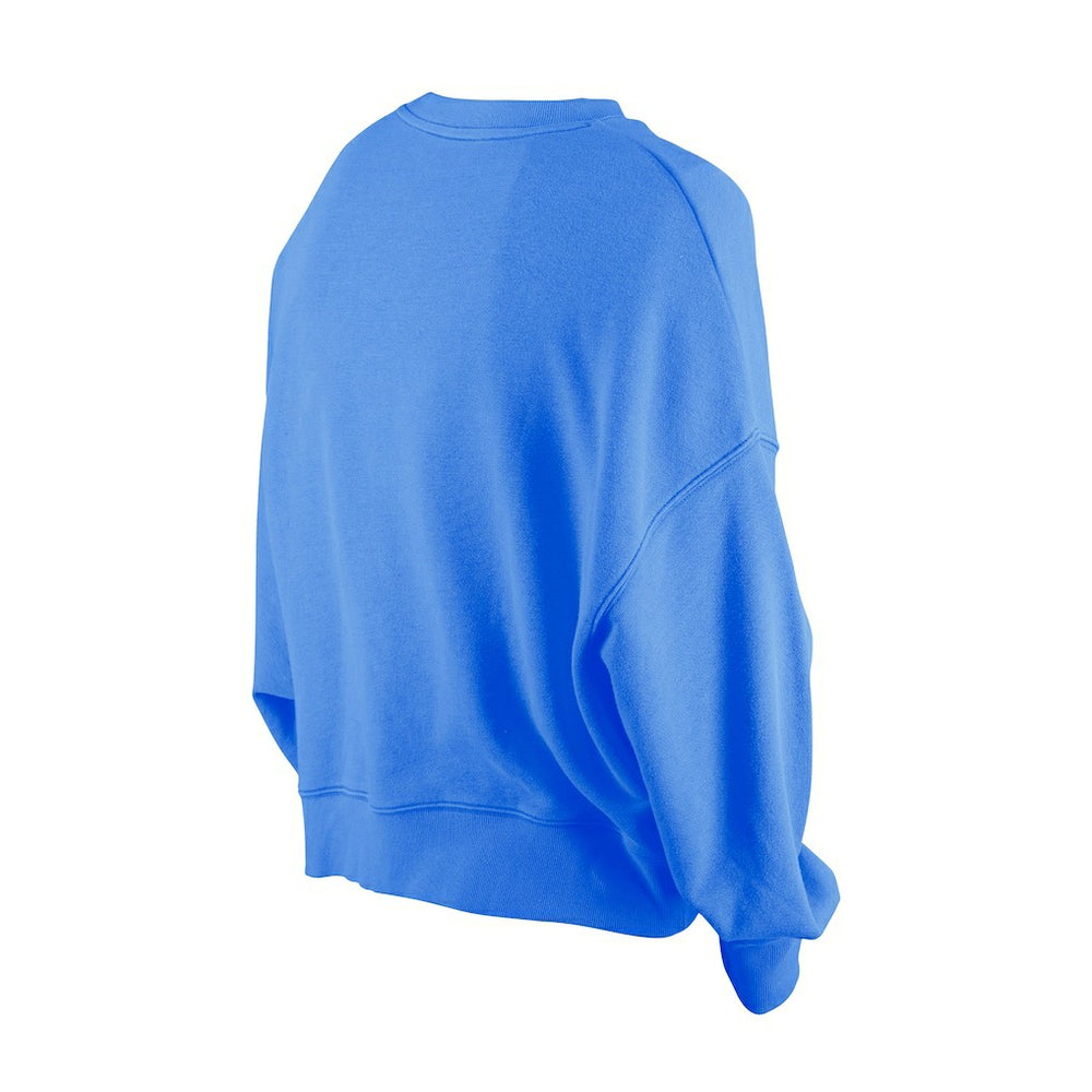 Philadelphia 76ers Women's Boxy Throwback Mineral Wash Sweatshirt Royal - New Era