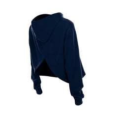 Minnesota Timberwolves Women's Glam Game Open Back Hoodie Navy - New Era