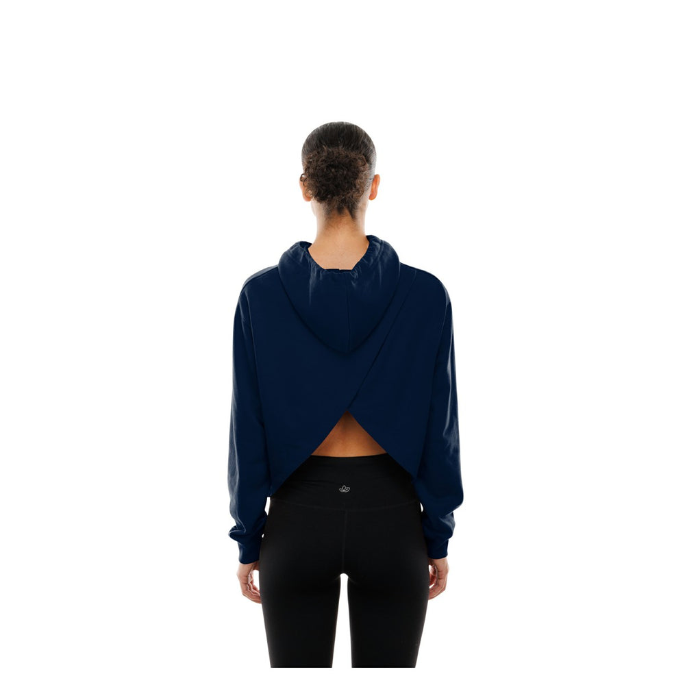 Minnesota Timberwolves Women's Glam Game Open Back Hoodie Navy - New Era
