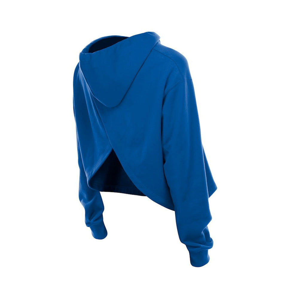 Golden State Warriors Women's Glam Game Open Back Hoodie Royal - New Era
