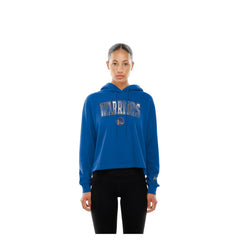 Golden State Warriors Women's Glam Game Open Back Hoodie Royal - New Era