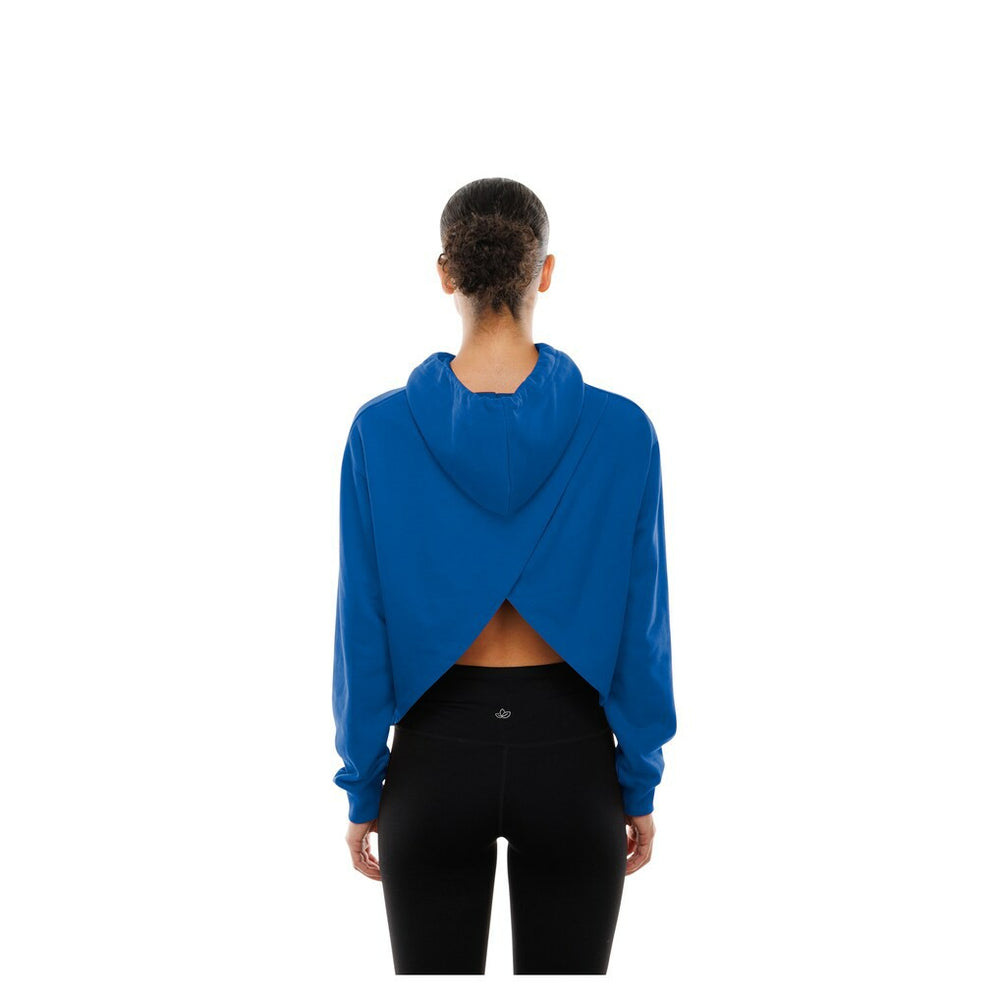 New York Knicks Women's Glam Game Open Back Hoodie Blue - New Era