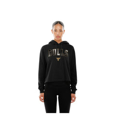 Chicago Bulls Women's Glam Game Open Back Hoodie Black - New Era outlet