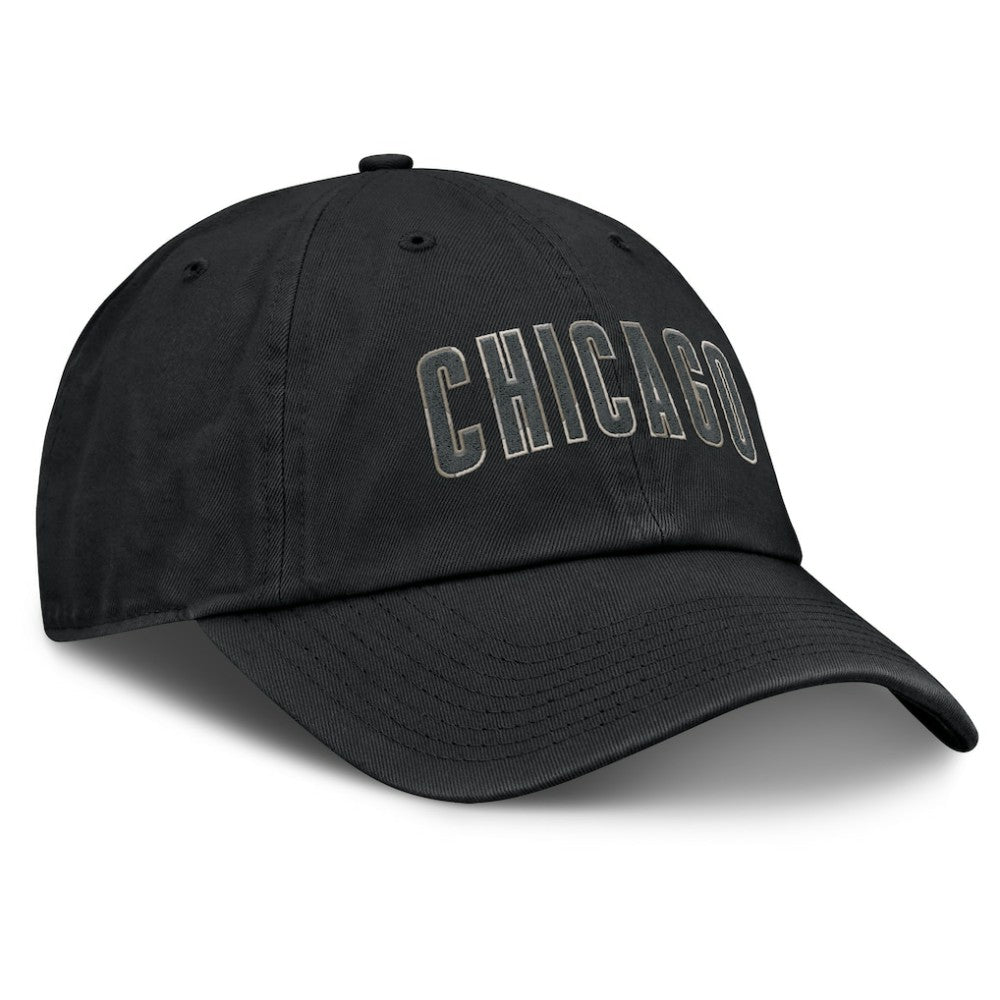 Chicago Cubs Nike Camo Pack Club Adjustable Hat - Black Hats