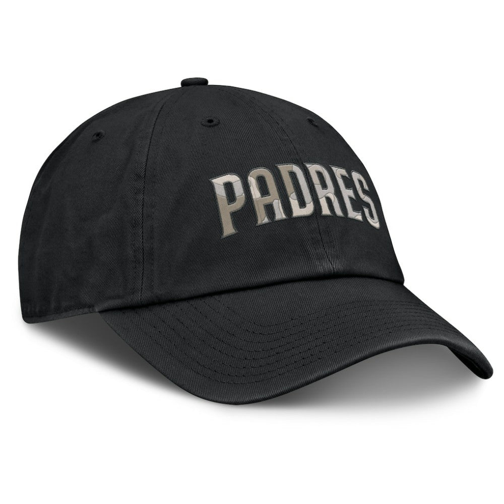 San Diego Padres Nike Camo Pack Club Adjustable Hat - Black Hats