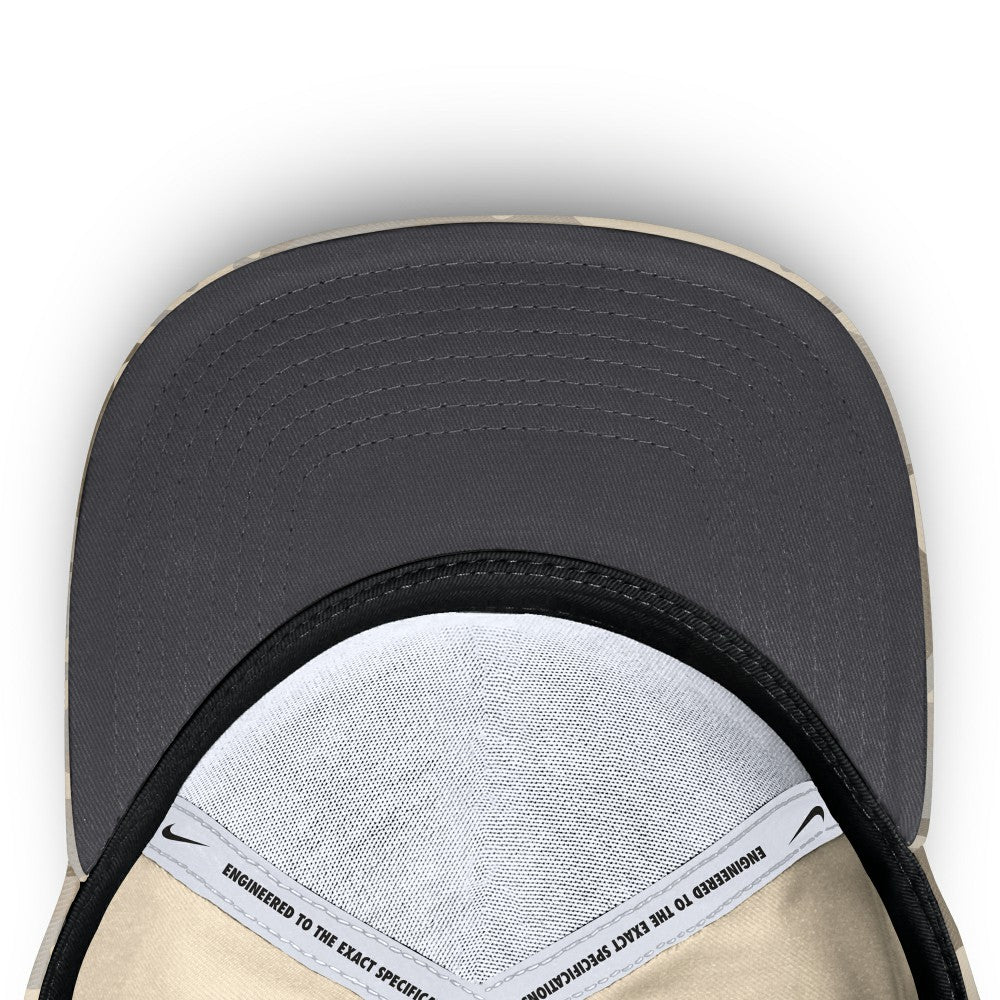 Los Angeles Angels Nike Camo Pack Rise Adjustable Hat - Natural Hats