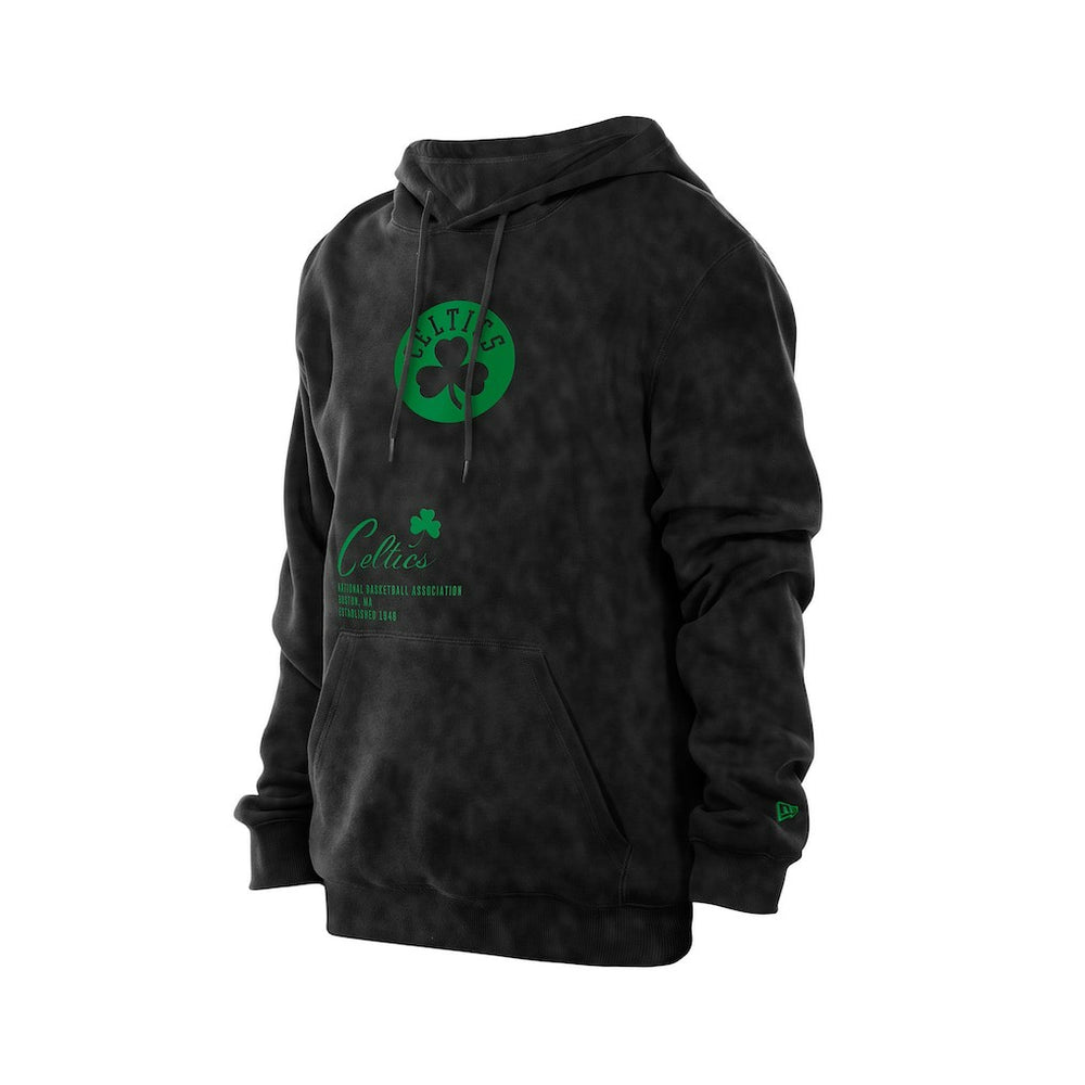 Boston Celtics Sport Night Mineral Wash Pullover Hoodie Black - New Era