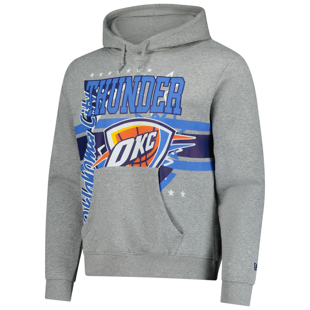 Oklahoma City Thunder Injection Sport Classics Fleece Hoodie Heather Gray - New Era