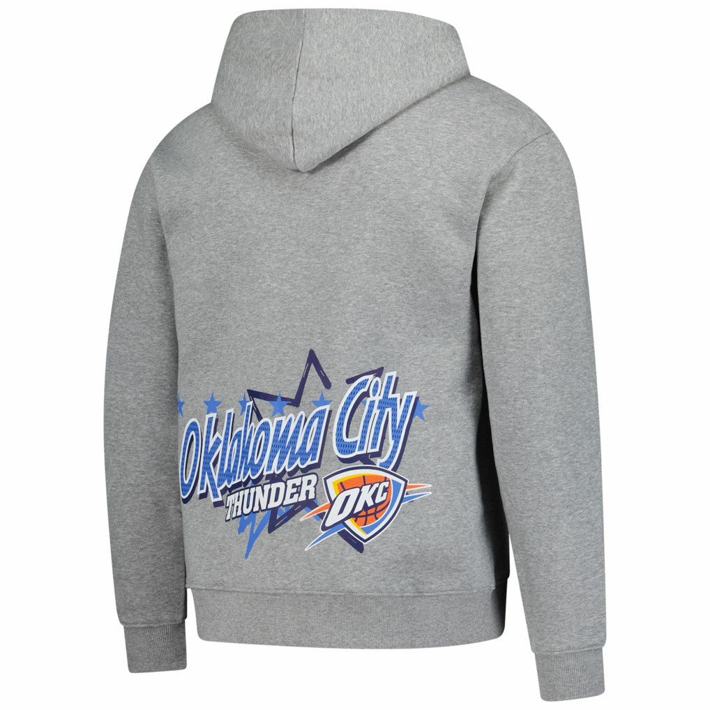 Oklahoma City Thunder Injection Sport Classics Fleece Hoodie Heather Gray - New Era