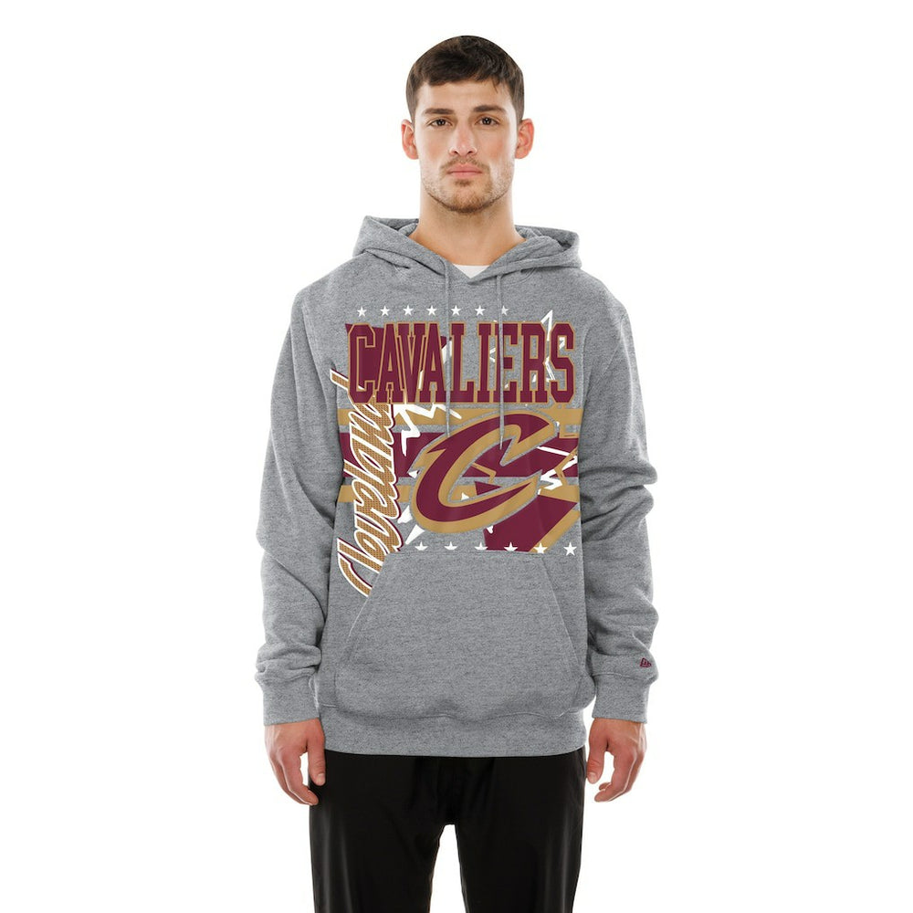 Cleveland Cavaliers Injection Sport Classics Fleece Hoodie Heather Gray - New Era outlet