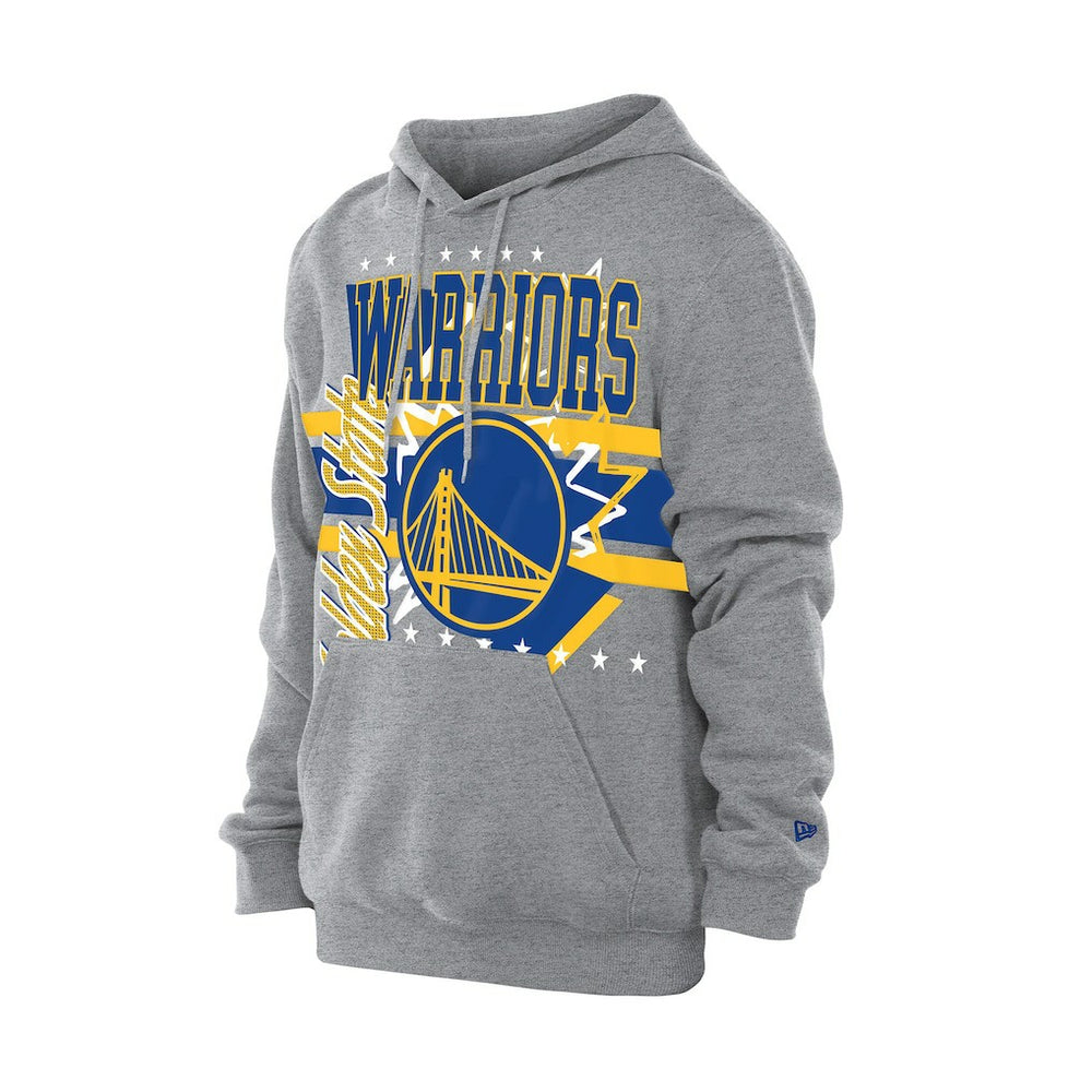 Golden State Warriors Injection Sport Classics Fleece Hoodie Heather Gray - New Era