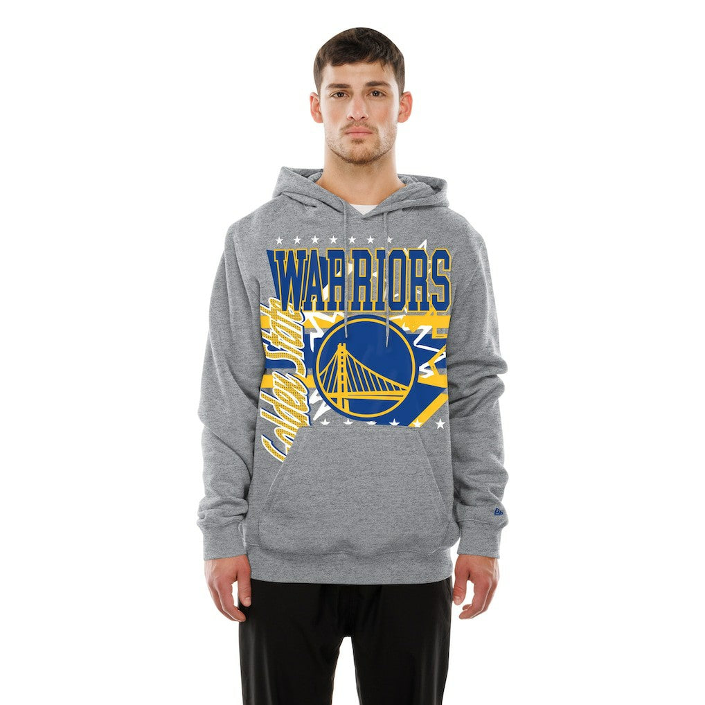 Golden State Warriors Injection Sport Classics Fleece Hoodie Heather Gray - New Era