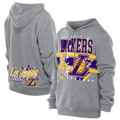 Los Angeles Lakers Injection Sport Classics Fleece Hoodie Heather Gray - New Era
