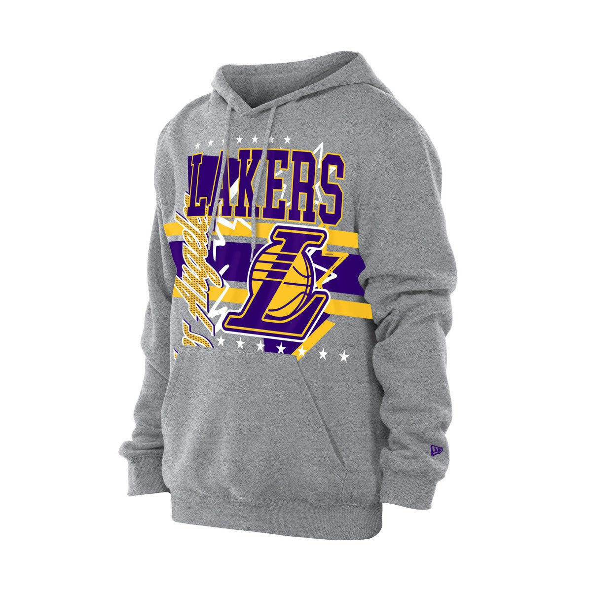 Los Angeles Lakers Injection Sport Classics Fleece Hoodie Heather Gray - New Era
