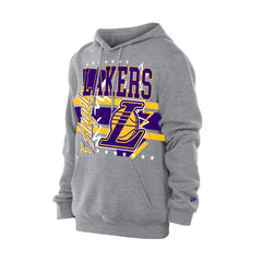 Los Angeles Lakers Injection Sport Classics Fleece Hoodie Heather Gray - New Era