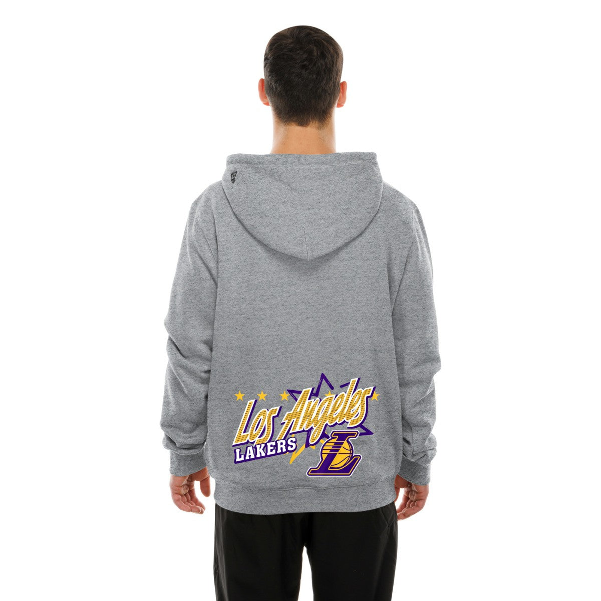 Los Angeles Lakers Injection Sport Classics Fleece Hoodie Heather Gray - New Era