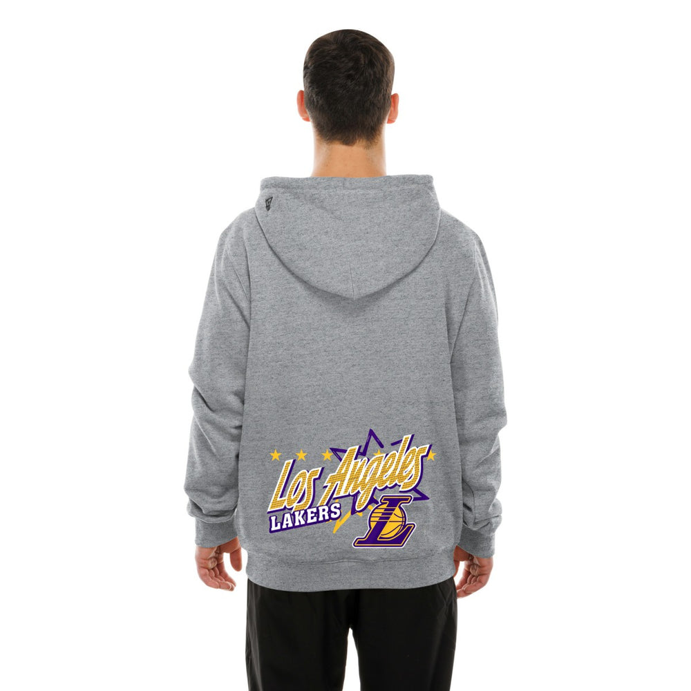 Los Angeles Lakers Injection Sport Classics Fleece Hoodie Heather Gray - New Era