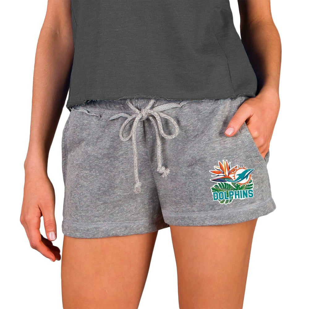 Miami Dolphins Concepts Sport Women's Mainstream Terry Shorts - Gray Shorts