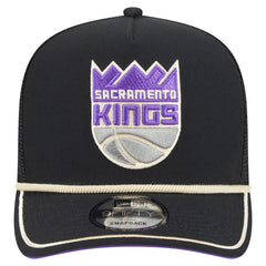 Sacramento Kings Vintage Team Rope A-Frame 9FIFTY Snapback Hat Black - New Era