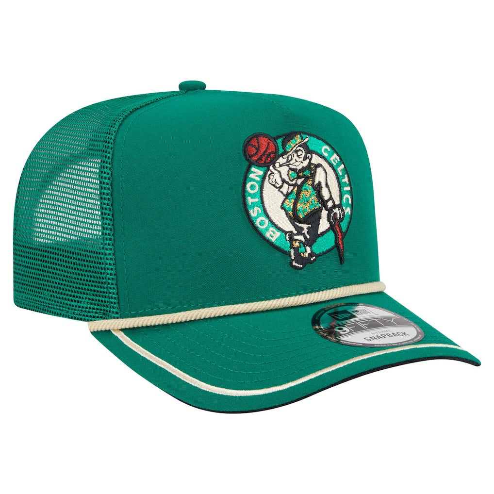 Boston Celtics Vintage Team Rope A-Frame 9FIFTY Snapback Hat Kelly Green - New Era outlet