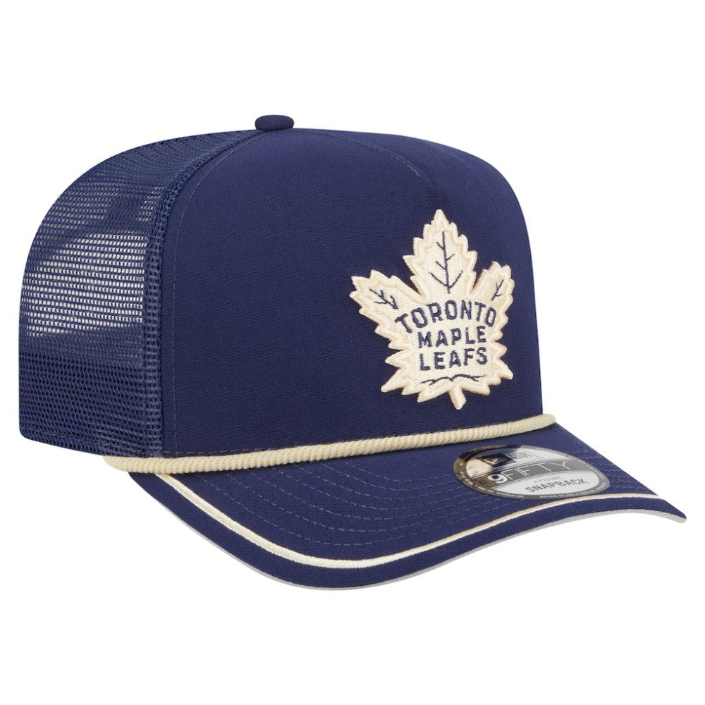 Toronto Maple Leafs New Era Vintage Team Rope A-Frame 9FIFTY Snapback Hat - Blue | US 202620643
