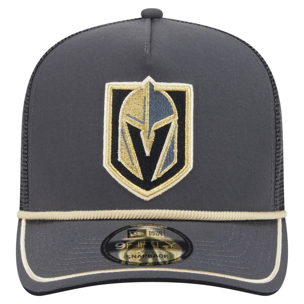 Vegas Golden Knights New Era Vintage Team Rope A-Frame 9FIFTY Snapback Hat - Gray | US 202620644
