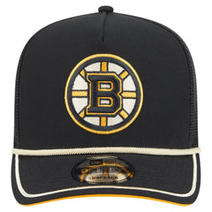 Boston Bruins New Era Vintage Team Rope A-Frame 9FIFTY Snapback Hat - Black | US 202620645