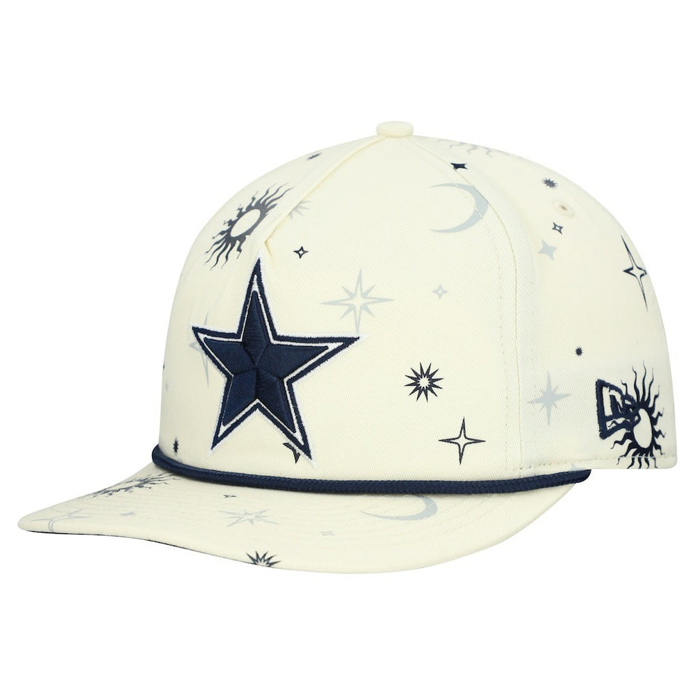 Dallas Cowboys New Era Celestial Golfer Snapback Hat - Stone Hats