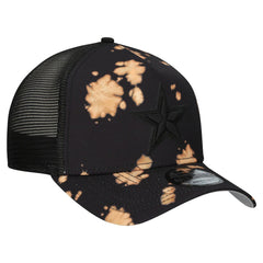 Dallas Cowboys New Era Bleached 9FORTY A-Frame Adjustable Hat - Black Hats