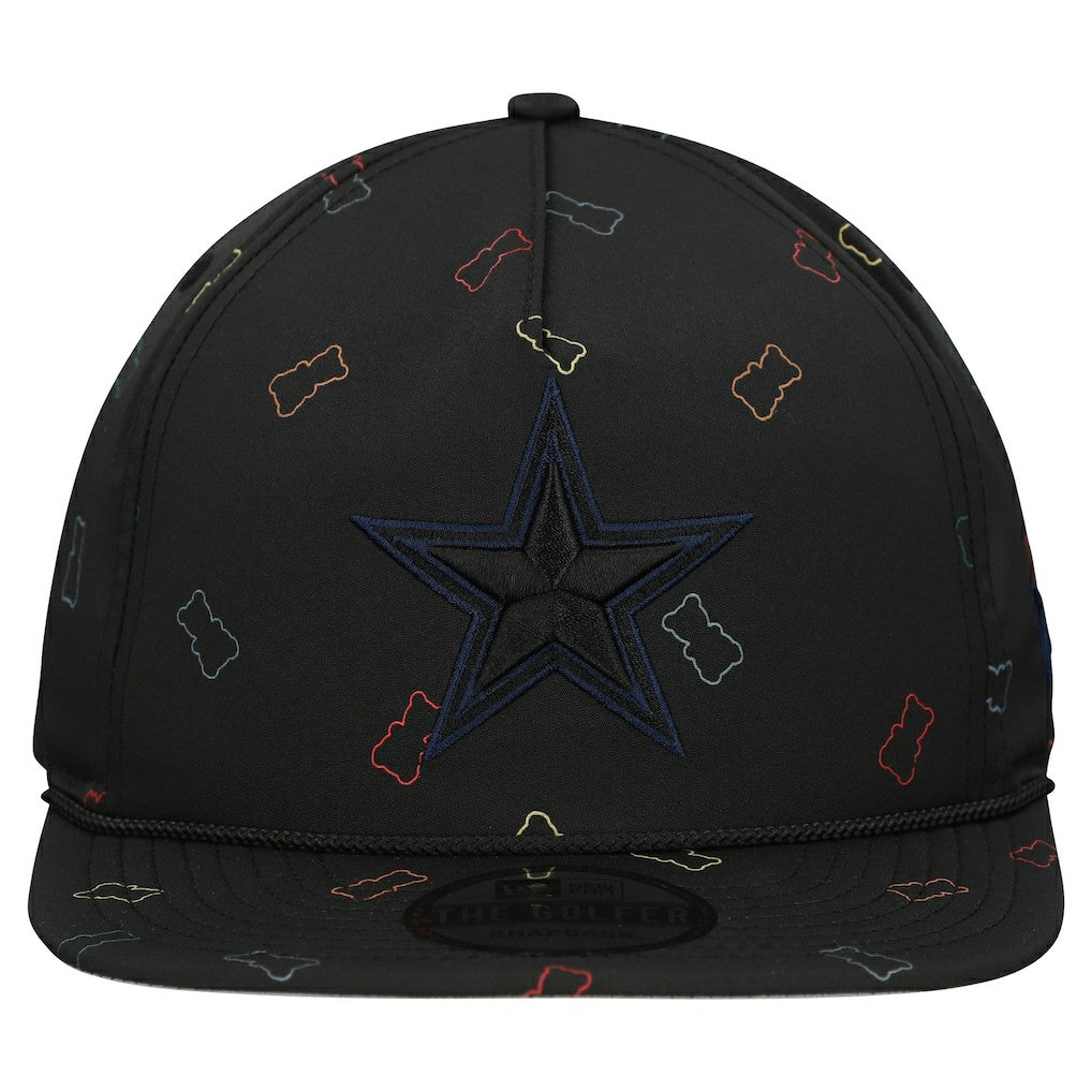 Dallas Cowboys New Era Gummy Golfer Snapback Hat - Black Hats