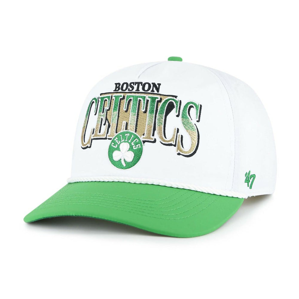 Boston Celtics '47 Tribute Two-Tone Hitch Adjustable Hat White/Kelly Green - 47 brand