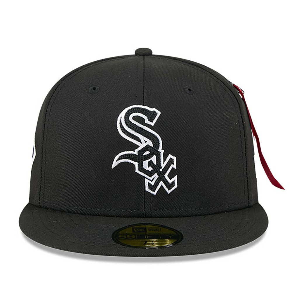 Chicago White Sox New Era x Alpha Industries 59FIFTY Fitted Hat - Black Hats