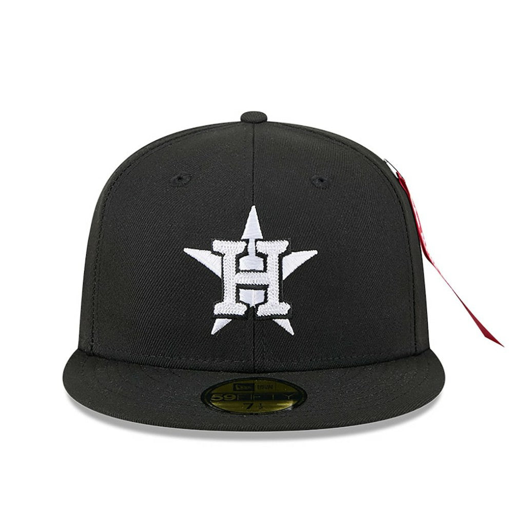 Houston Astros New Era x Alpha Industries 59FIFTY Fitted Hat - Black Hats