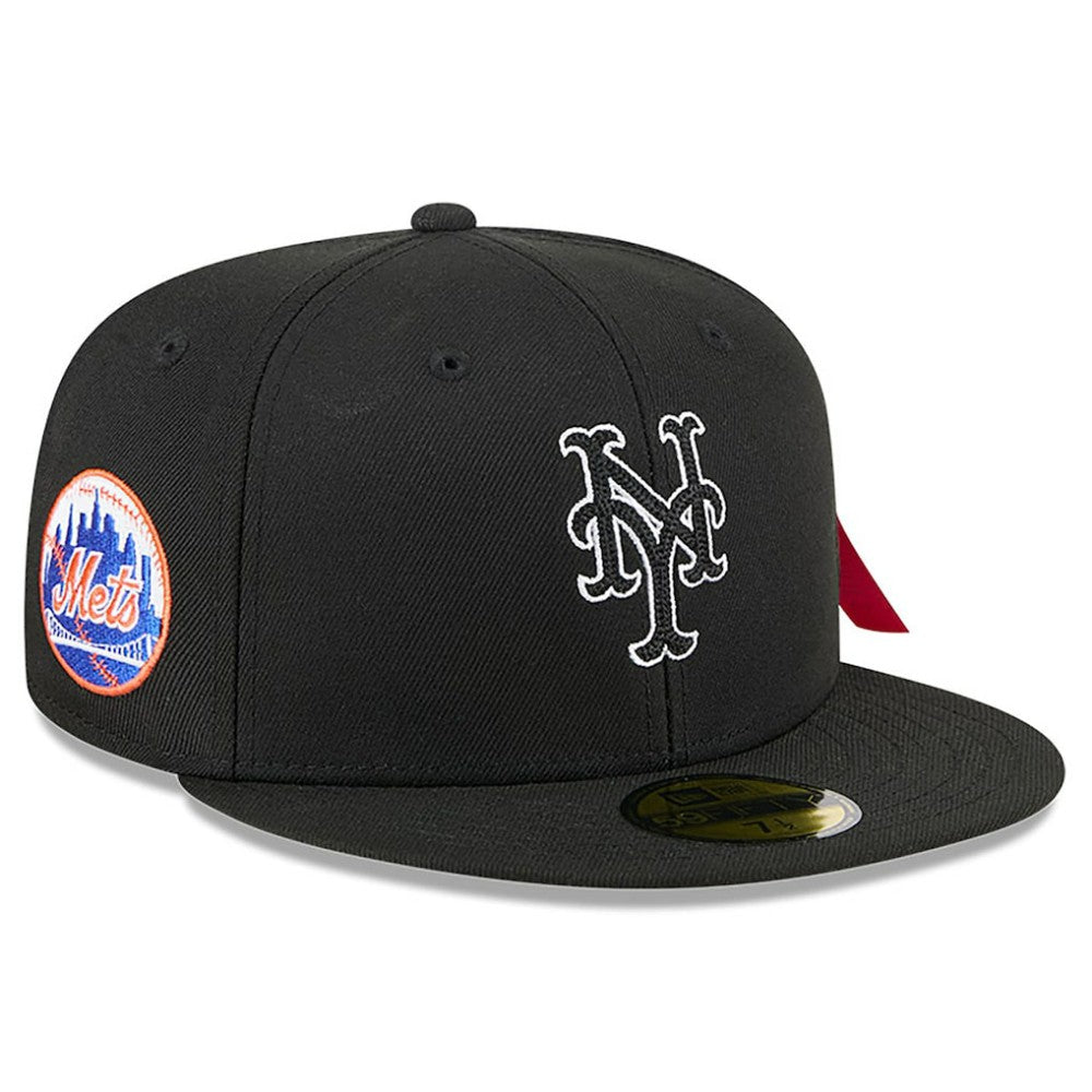 New York Mets New Era x Alpha Industries 59FIFTY Fitted Hat - Black Hats
