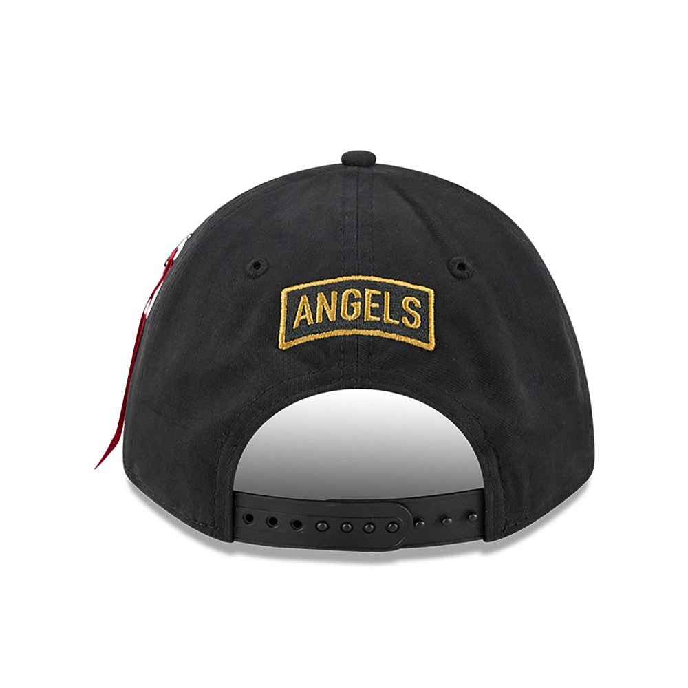 Los Angeles Angels New Era x Alpha Industries A-Frame 9FORTY Adjustable Hat - Black Hats