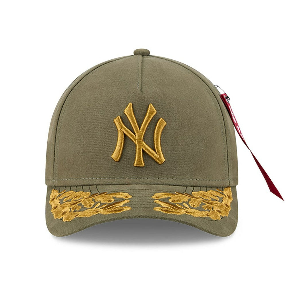 New York Yankees New Era x Alpha Industries A-Frame 9FORTY Adjustable Hat - Olive Hats