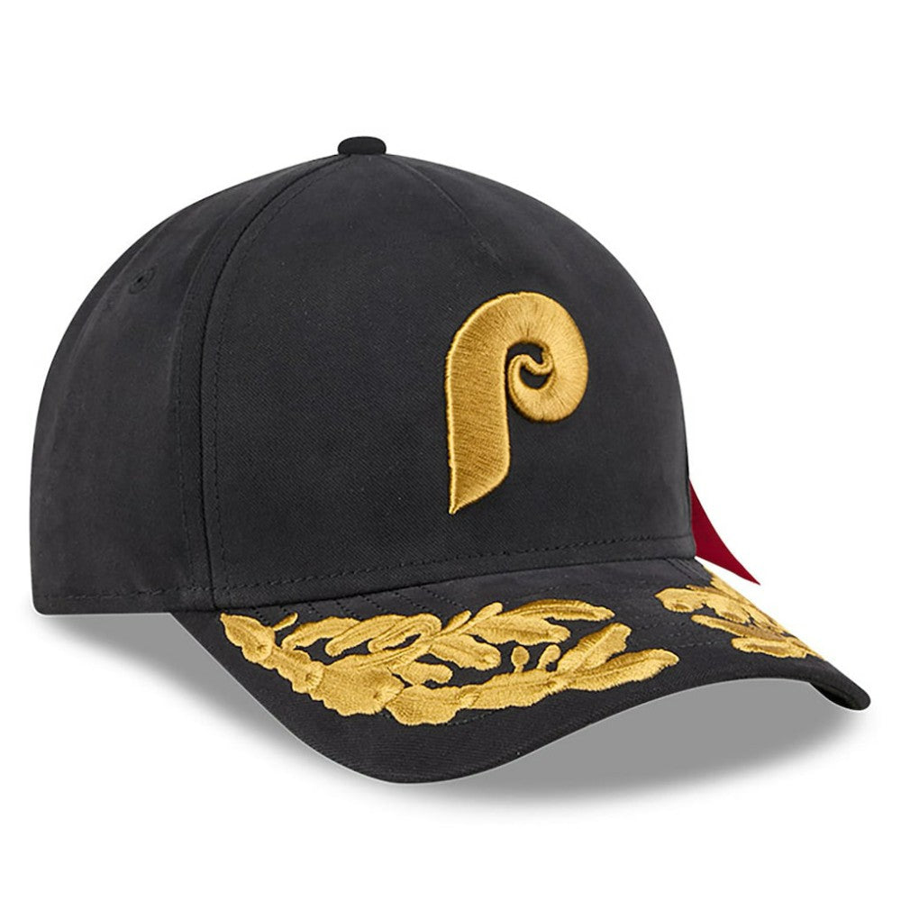 Philadelphia Phillies New Era x Alpha Industries A-Frame 9FORTY Adjustable Hat - Black Hats