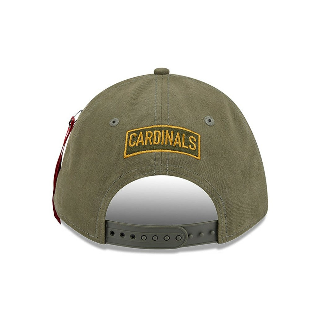 St. Louis Cardinals New Era x Alpha Industries A-Frame 9FORTY Adjustable Hat - Olive Hats