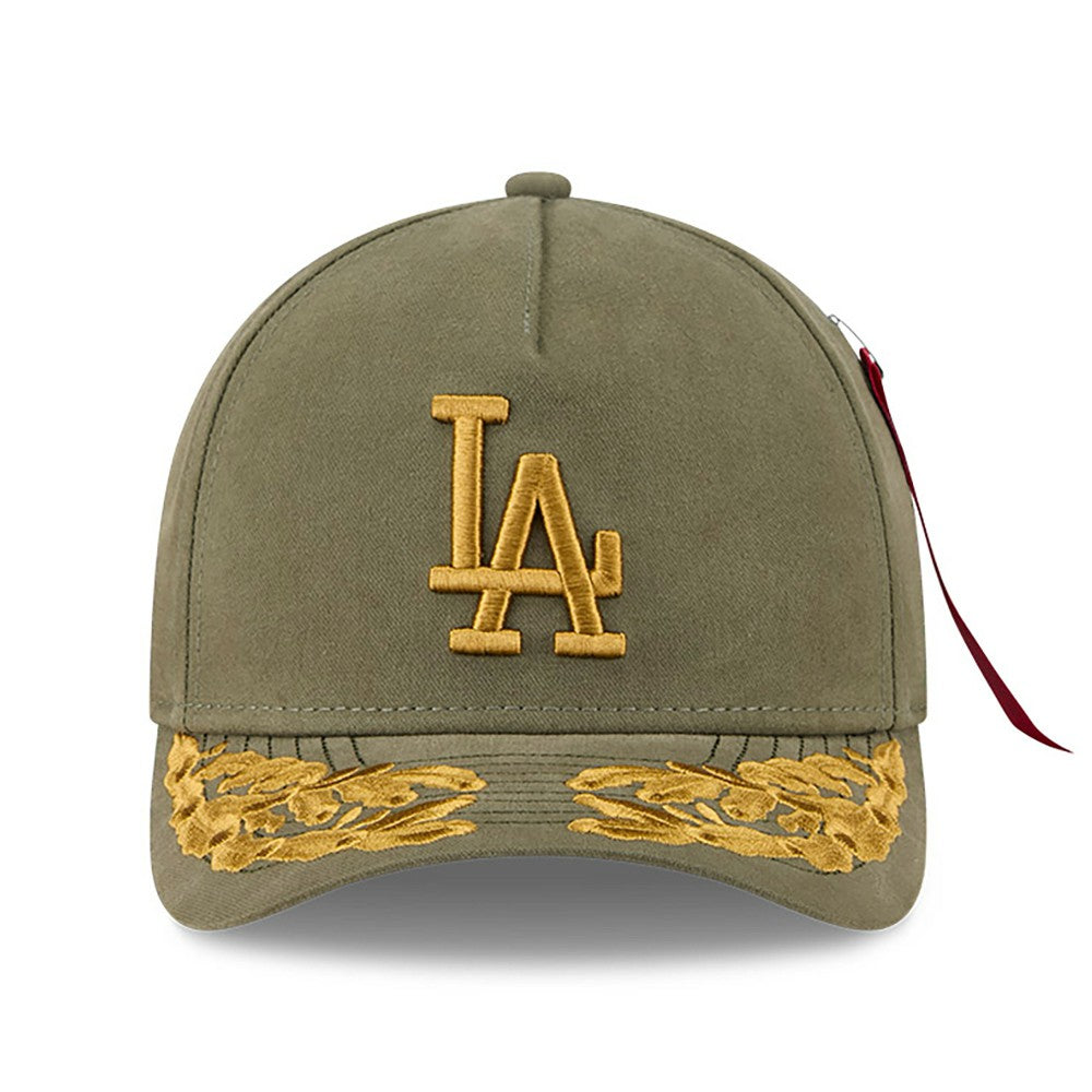 Los Angeles Dodgers New Era x Alpha Industries A-Frame 9FORTY Adjustable Hat - Olive Hats