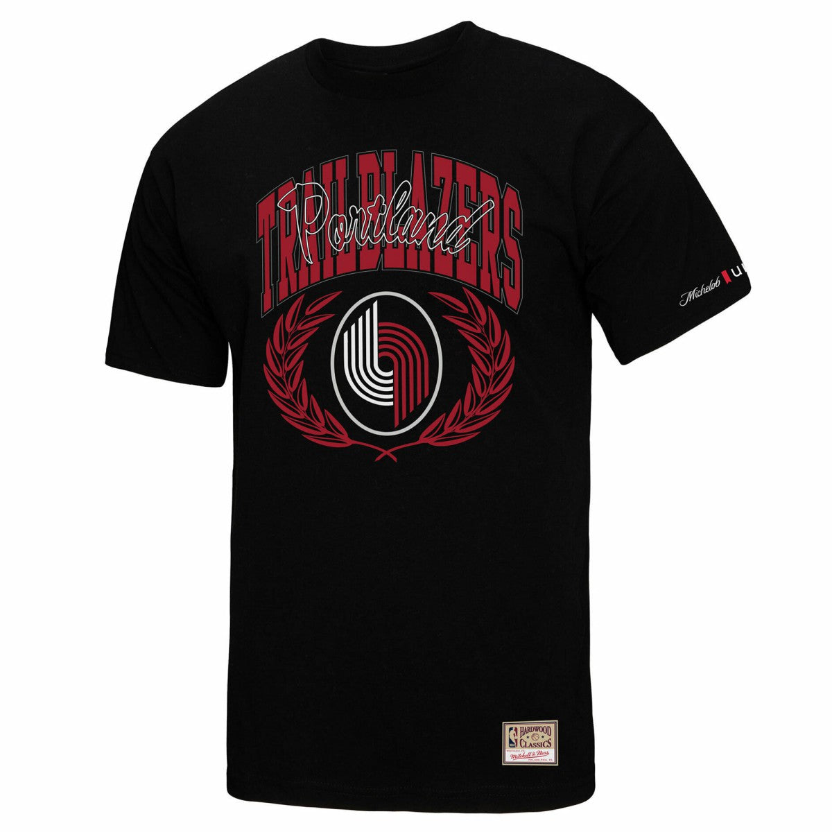 Portland Trail Blazers NBA x Michelob Ultra Rewind II T-Shirt Black - Mitchell & Ness
