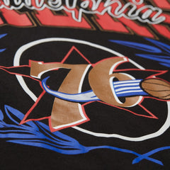 Philadelphia 76ers NBA x Michelob Ultra Rewind II T-Shirt Black - Mitchell & Ness