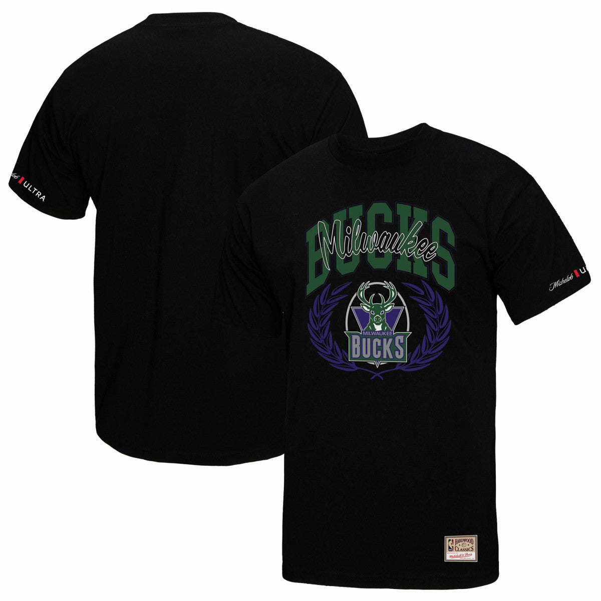 Milwaukee Bucks NBA x Michelob Ultra Rewind II T-Shirt Black - Mitchell & Ness