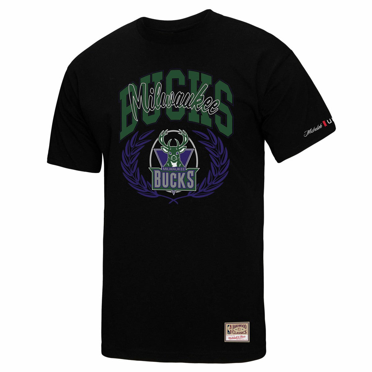 Milwaukee Bucks NBA x Michelob Ultra Rewind II T-Shirt Black - Mitchell & Ness