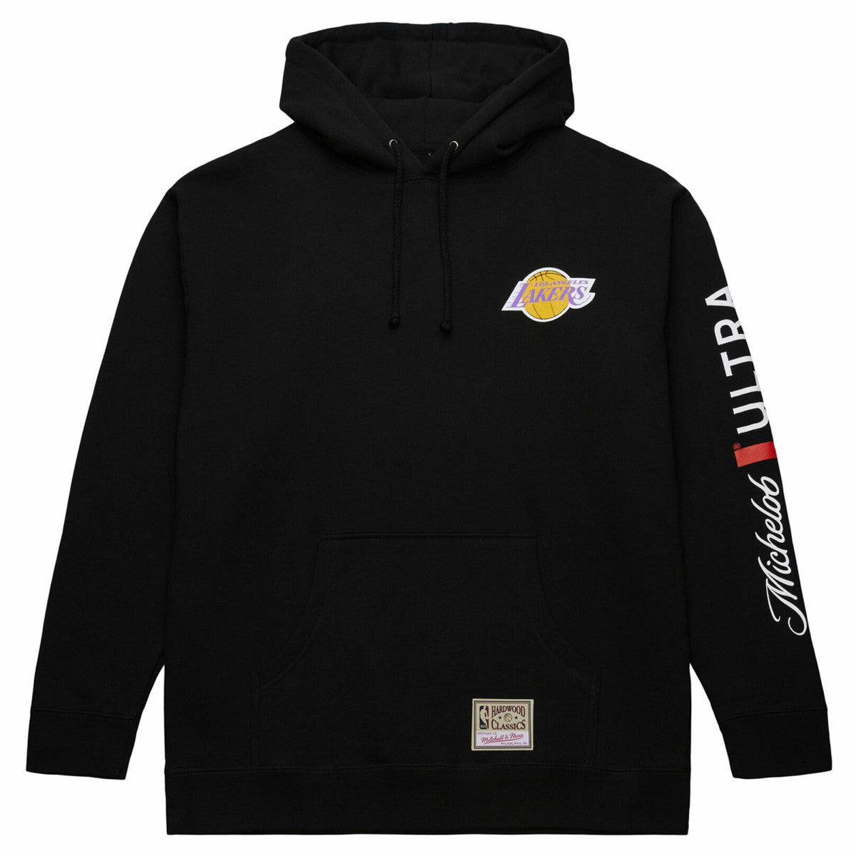 Los Angeles Lakers NBA x Michelob Ultra Swish & Sip Pullover Hoodie Black - Mitchell & Ness