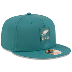 Philadelphia Eagles New Era 2025 Sideline 59FIFTY Fitted Hat - Midnight Green Hats