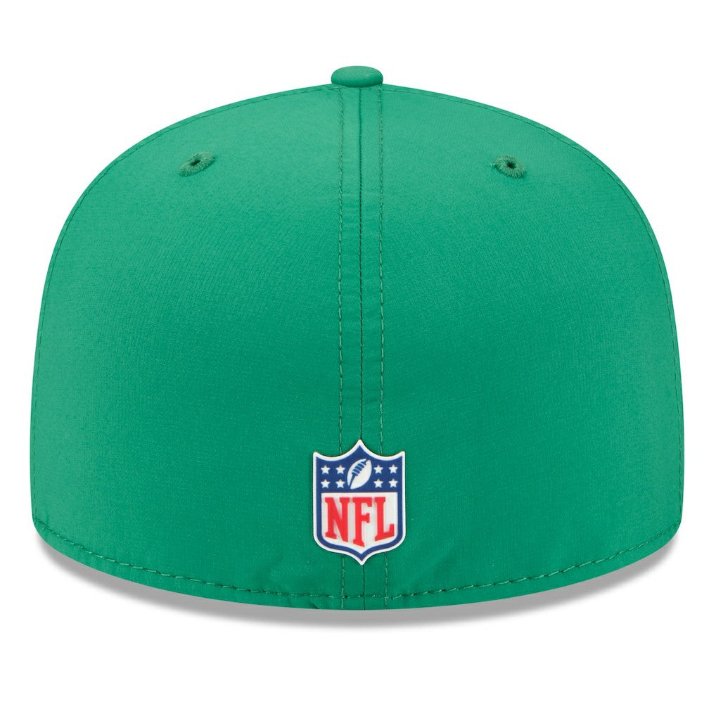 Philadelphia Eagles New Era 2025 Sideline Throwback 59FIFTY Fitted Hat - Kelly Green Hats