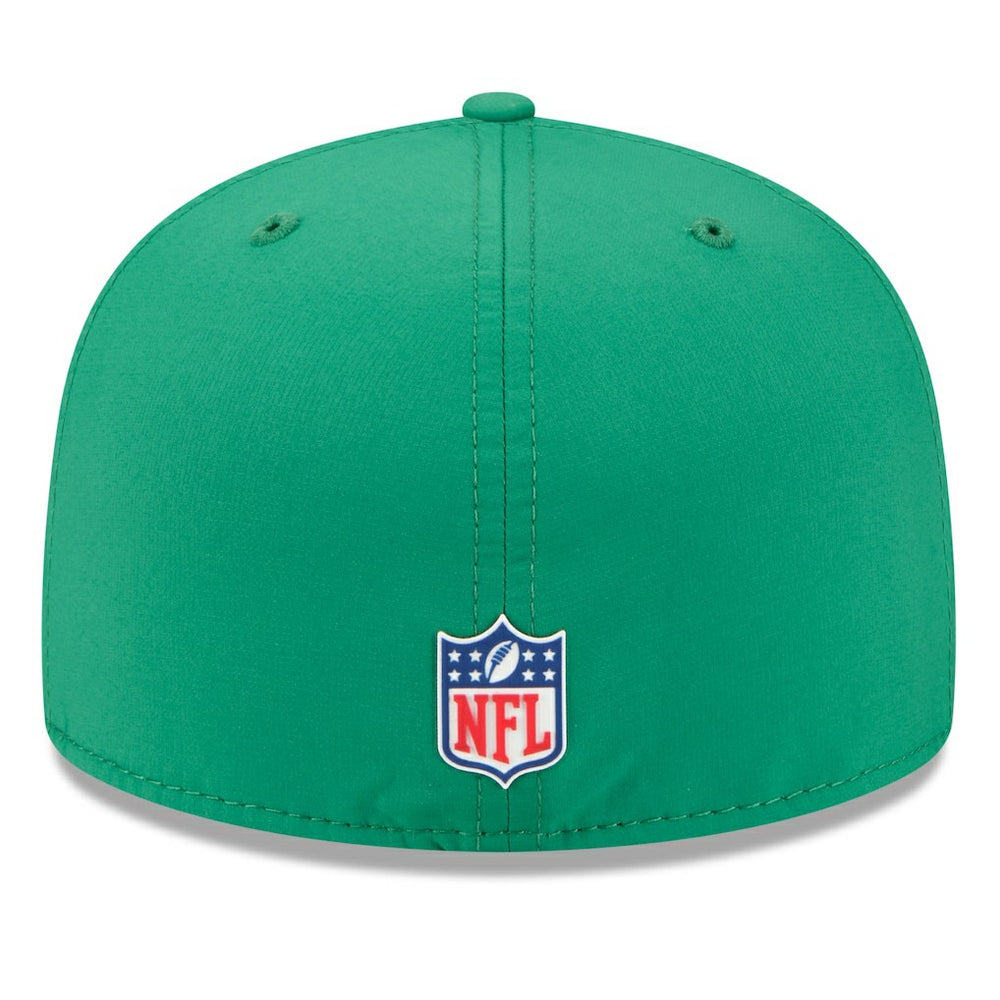 Philadelphia Eagles New Era 2025 Sideline Throwback 59FIFTY Fitted Hat - Kelly Green Hats
